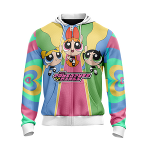 The Powerpuff Girls New Style Unisex Zip Up Hoodie