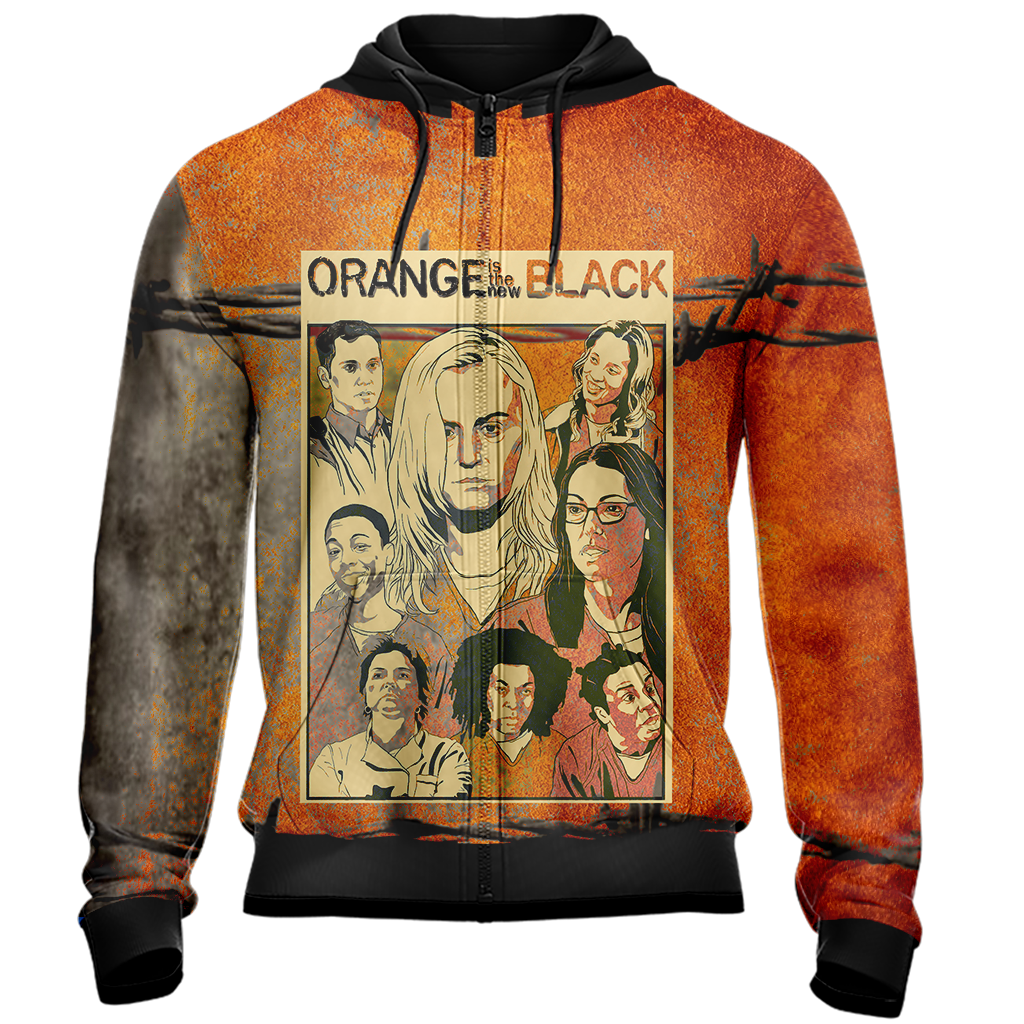 Orange is the new black Unisex Zip Up Hoodie
