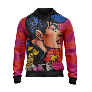 Jojo's Bizarre Adventure - Josuke Unisex Zip Up Hoodie