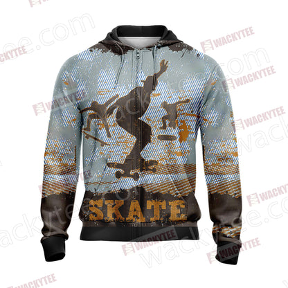 Skateboarding New Style Unisex Zip Up Hoodie Jacket