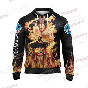 One Piece - Ace New Style Unisex Zip Up Hoodie Jacket