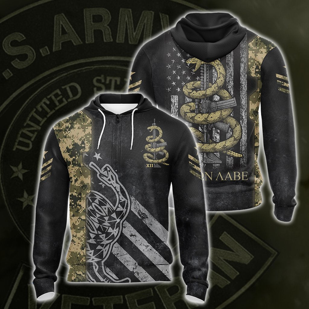 Molon Labe Come And Take Them Unisex 3D Zip Up Hoodie