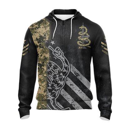Molon Labe Come And Take Them Unisex 3D Zip Up Hoodie
