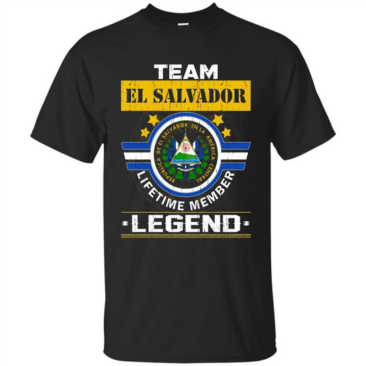 Team El Salvador Lifetime Member Legend T-shirt Black