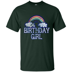 Birthday Girl Rainbow T-shirt