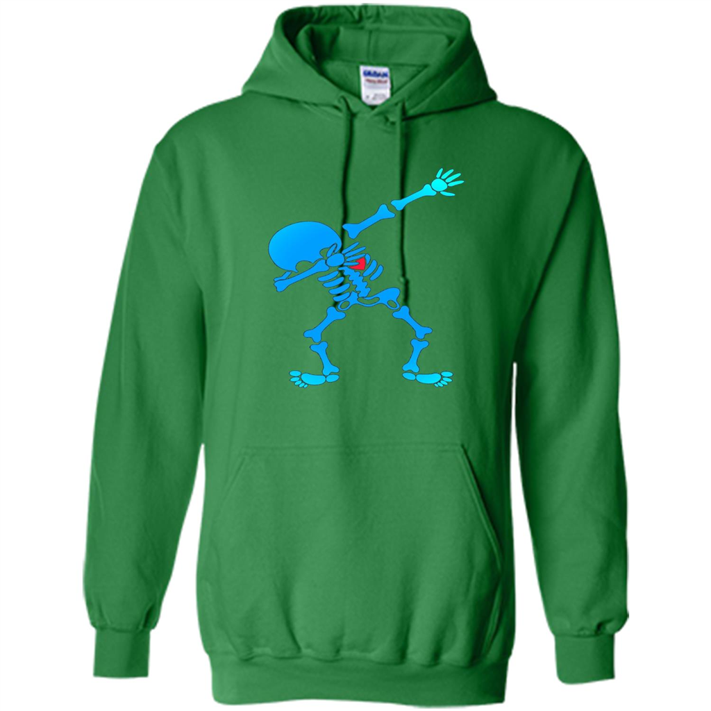 Dabbing Skeleton Halloween 2017 T-shirt Irish Green