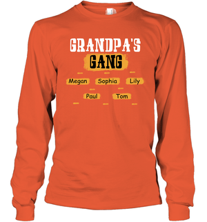 Grandpa's Gangs (Customized Name) Long Sleeve T-Shirt