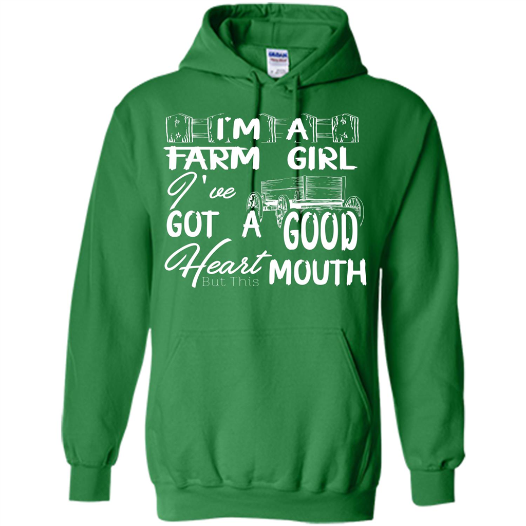 Farm Girl T-shirt I'm A Farm Girl I've Got A Good Heart T-shirt Irish Green