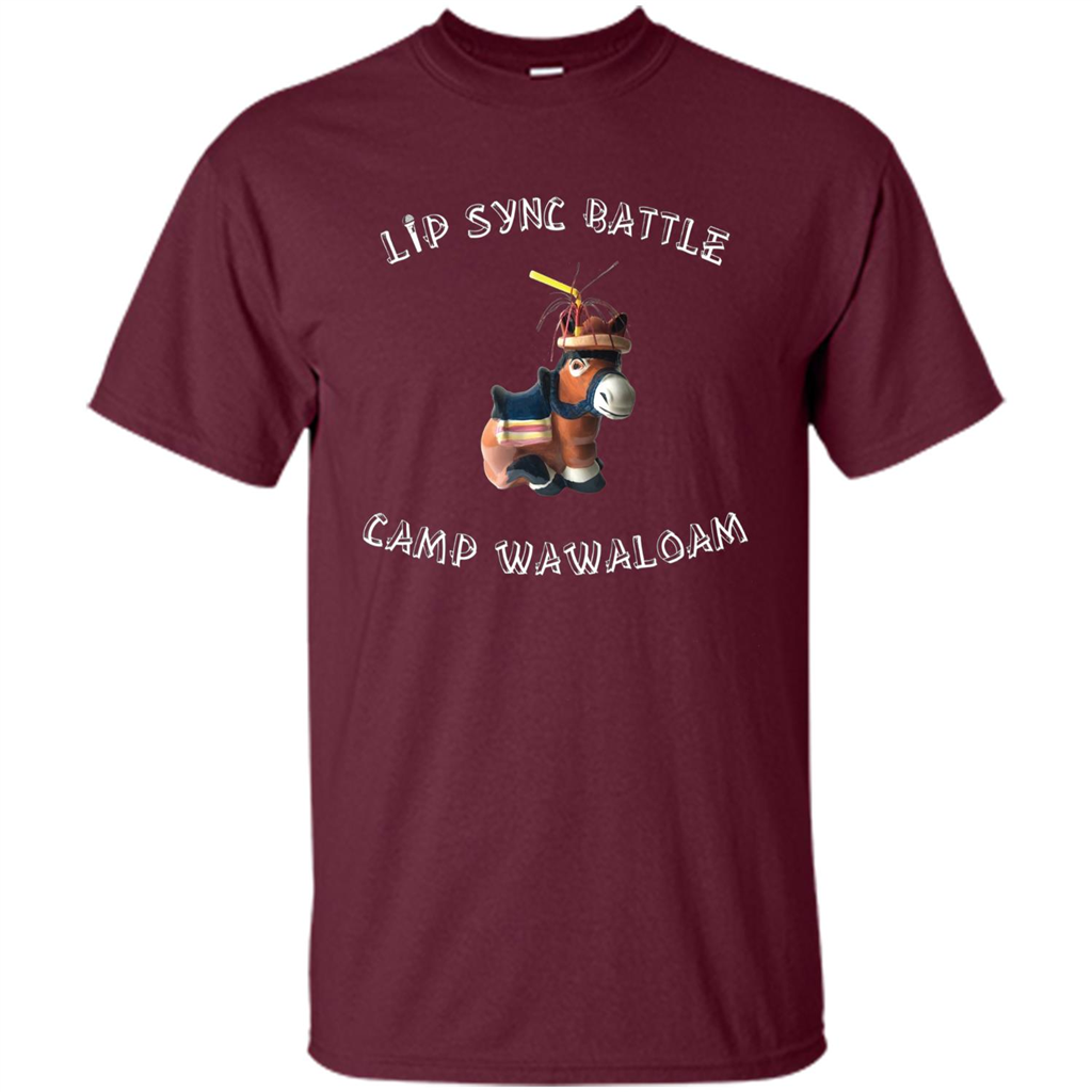 Lip Sync Camp T-shirt Camp Wawaloam Maroon