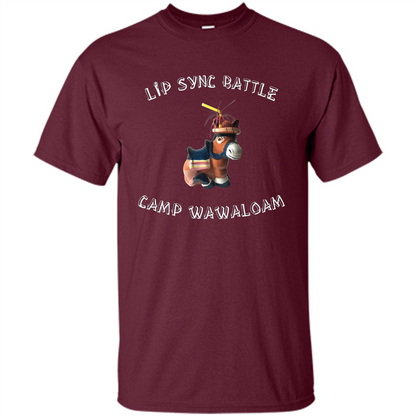 Lip Sync Camp T-shirt Camp Wawaloam Maroon