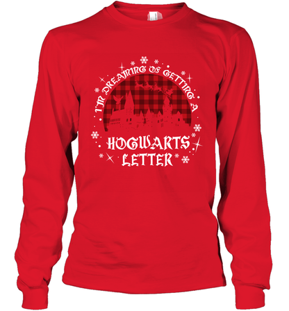 I'm Dreaming Of Getting A Hogwarts Letter Harry Potter Long Sleeve T-Shirt Long Sleeve T-Shirt Red