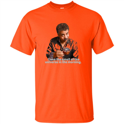 Neil Degrasse Tyson I Love The Smell Of The Universe T-Shirt Orange