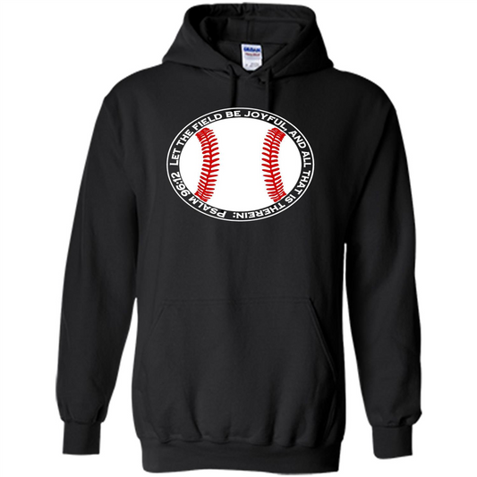 Baseball Player T-shirt Let The Field Be Joyful Black