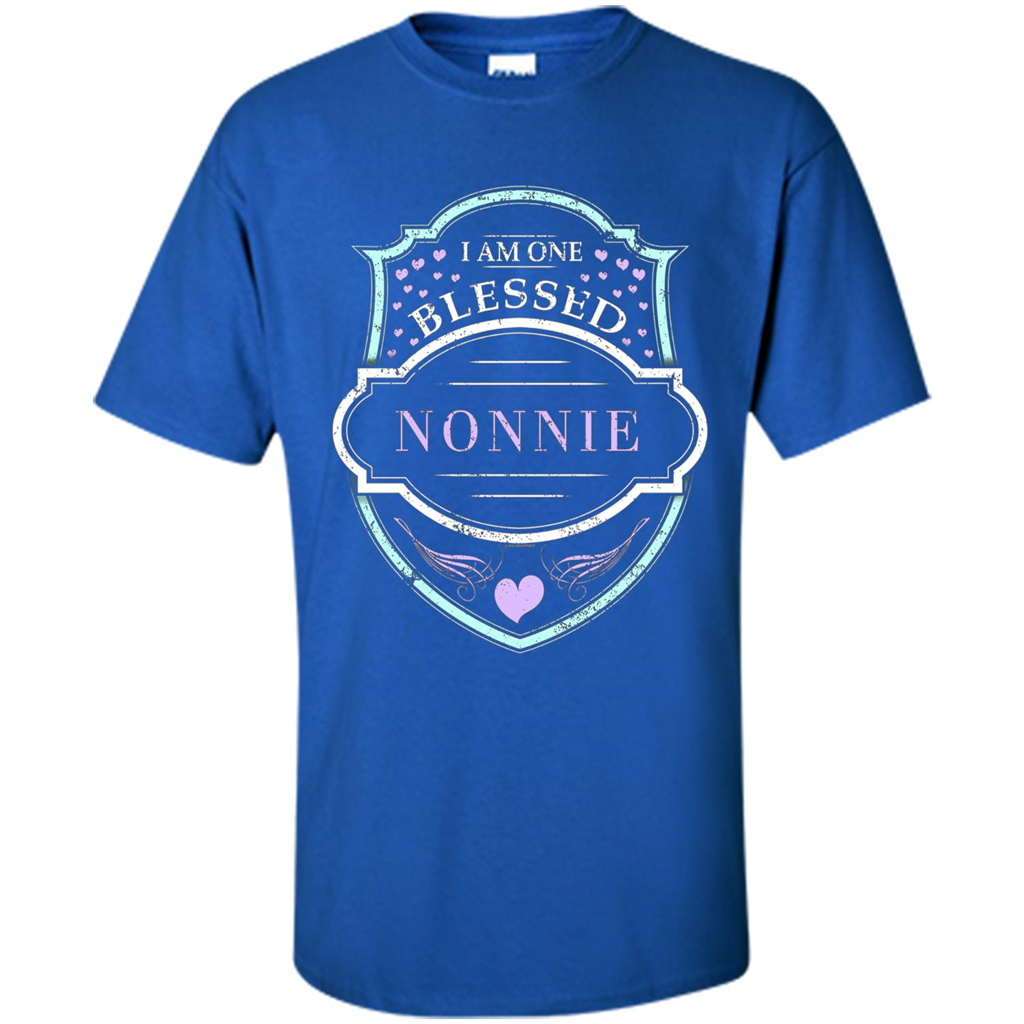 Grandma T-shirt I Am One Blessed Nonnie Royal