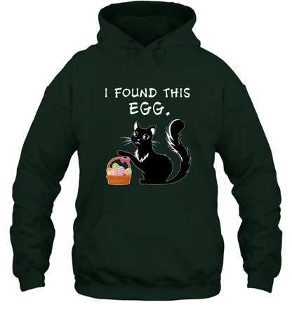 I Found This Egg Cat Easter Day Shirt Hoodie Hoodie Forest
