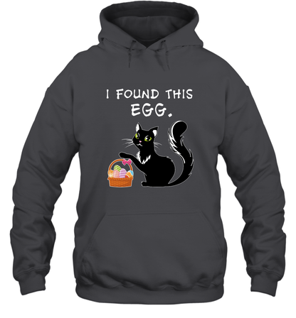 I Found This Egg Cat Easter Day Shirt Hoodie Hoodie Dark Heather