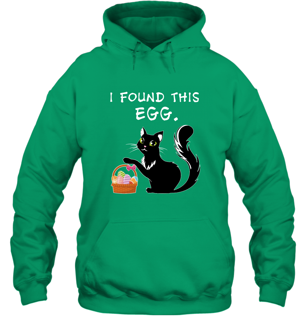 I Found This Egg Cat Easter Day Shirt Hoodie Hoodie Irish
