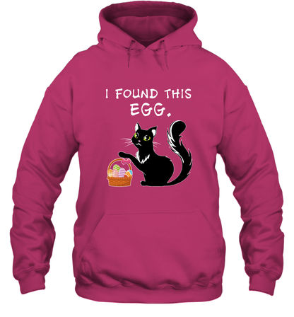 I Found This Egg Cat Easter Day Shirt Hoodie Hoodie Heliconia