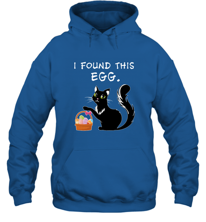 I Found This Egg Cat Easter Day Shirt Hoodie Hoodie Royal