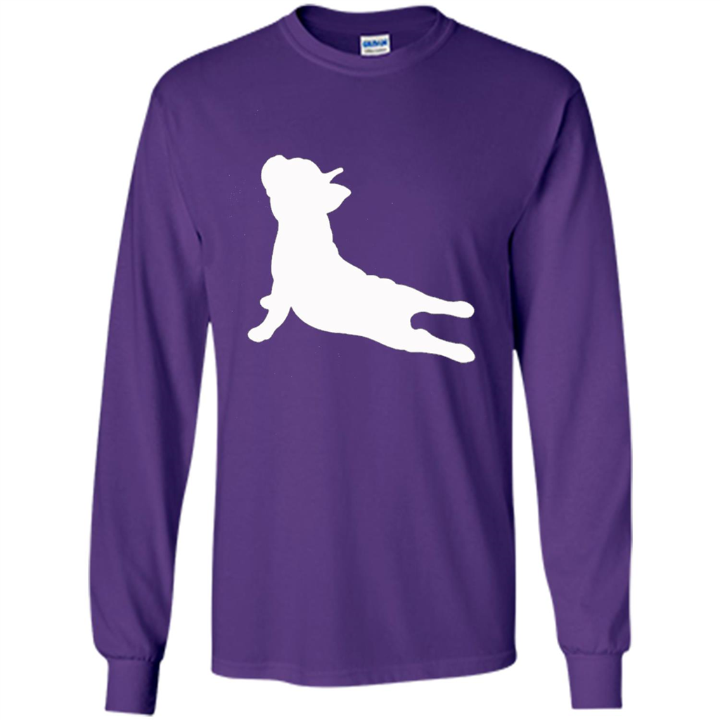 French Bulldog Yoga T-shirt Purple