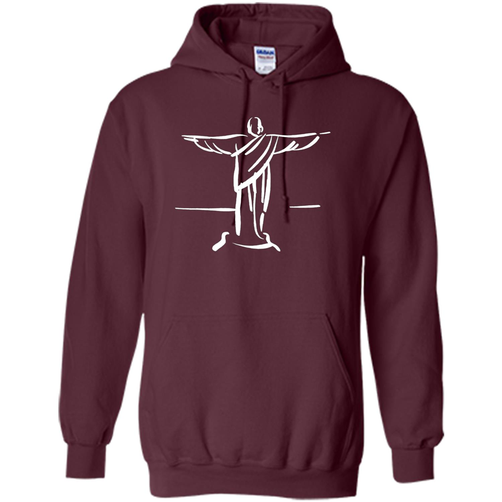 Brazil Christ The Redeemer - Cristo Redentor Brasil T-shirt Maroon