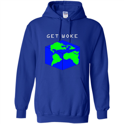 Flat Earther Get Woke T-shirt Earth Society T-shirt Royal