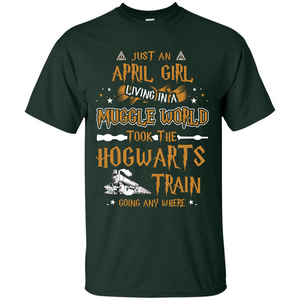 Harry Potter T-shirt Just An April Girl Living In A Muggle World