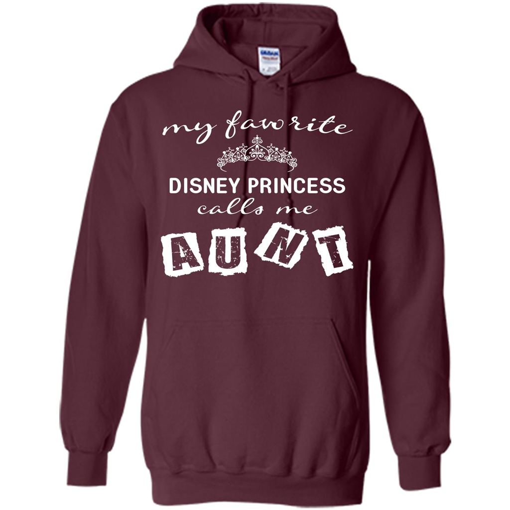 Disney Aunt T-shirt My Favorite Disney Princess Calls Me Aunt Maroon