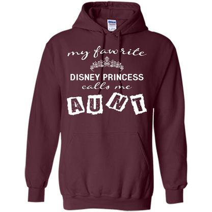 Disney Aunt T-shirt My Favorite Disney Princess Calls Me Aunt Maroon