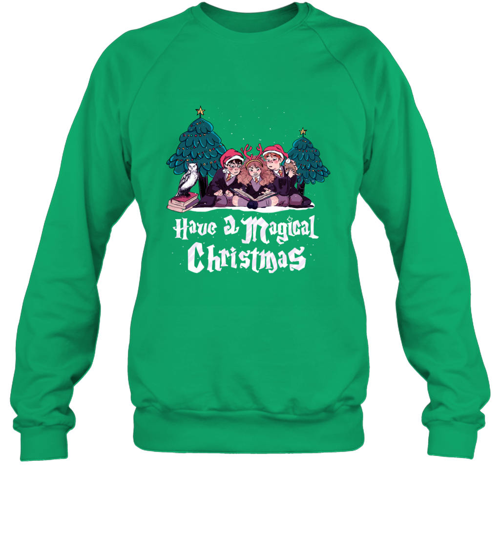 Have A Magical Christmas Harry Potter Sweatshirt Sweatshirt Irish Green