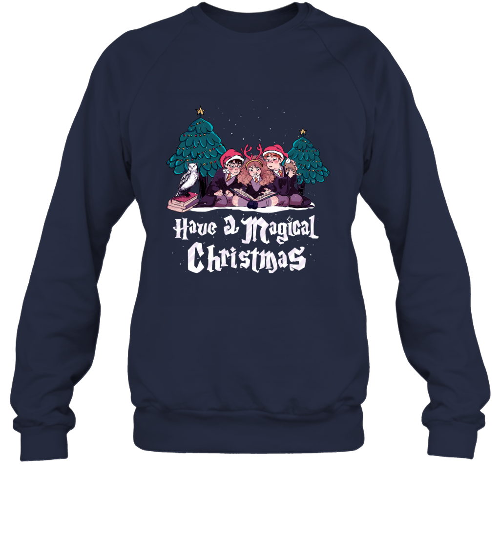 Have A Magical Christmas Harry Potter Sweatshirt Sweatshirt Navy