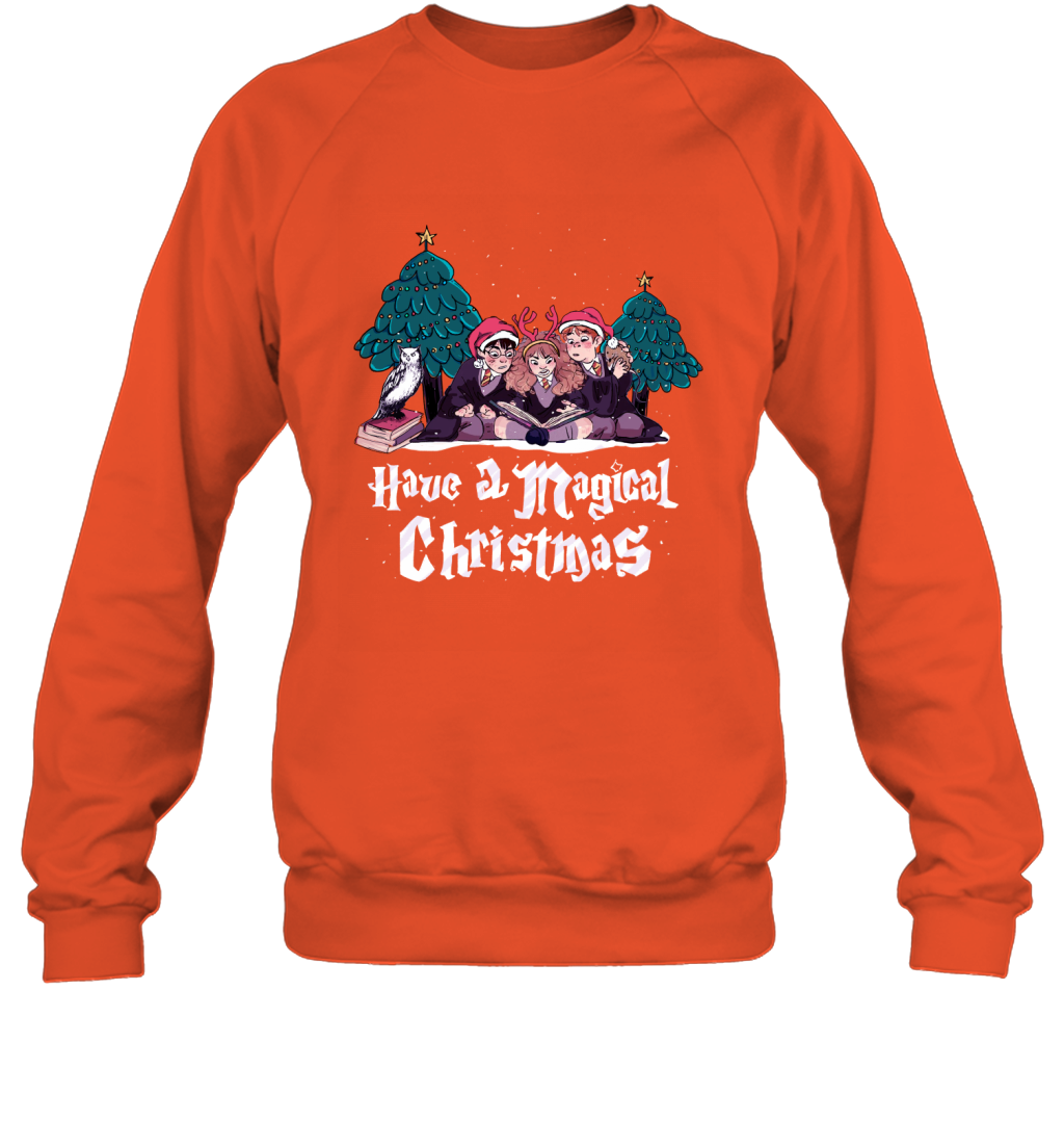 Have A Magical Christmas Harry Potter Sweatshirt Sweatshirt Orange