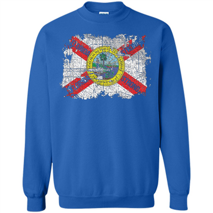 Florida Strong T-shirt Florida Distressed Flag T-Shirt Royal