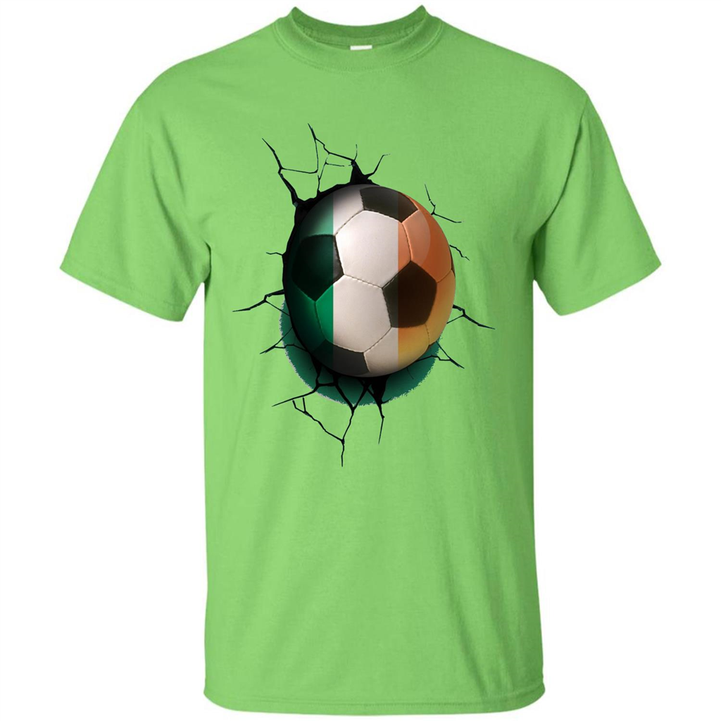 Ireland Football Soccer T-shirt Lime