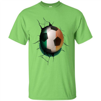 Ireland Football Soccer T-shirt Lime