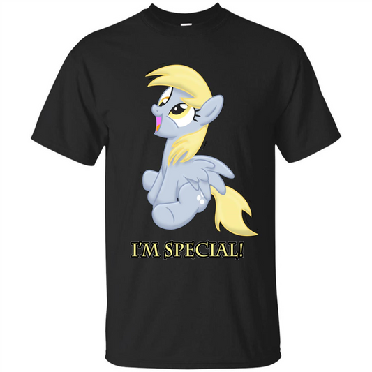 Cartoon Character T-shirt I'm special Black