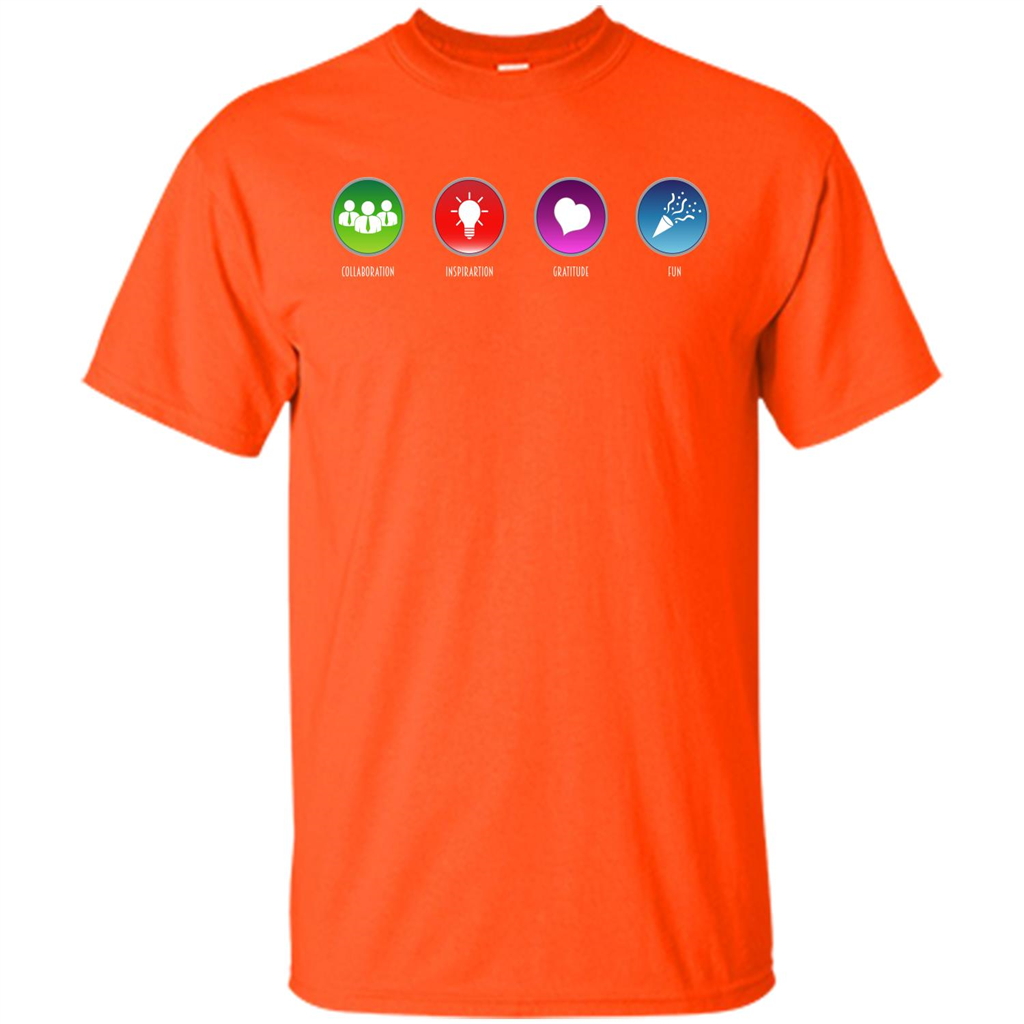 Values Icons T-shirt Orange