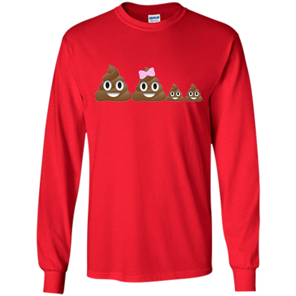 Poop Family Emoji Emoticon Smiley T-shirt