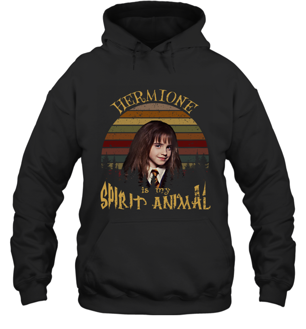 Hermione Is My Spirit Animal Harry Potter Fan Hoodie Hoodie Black