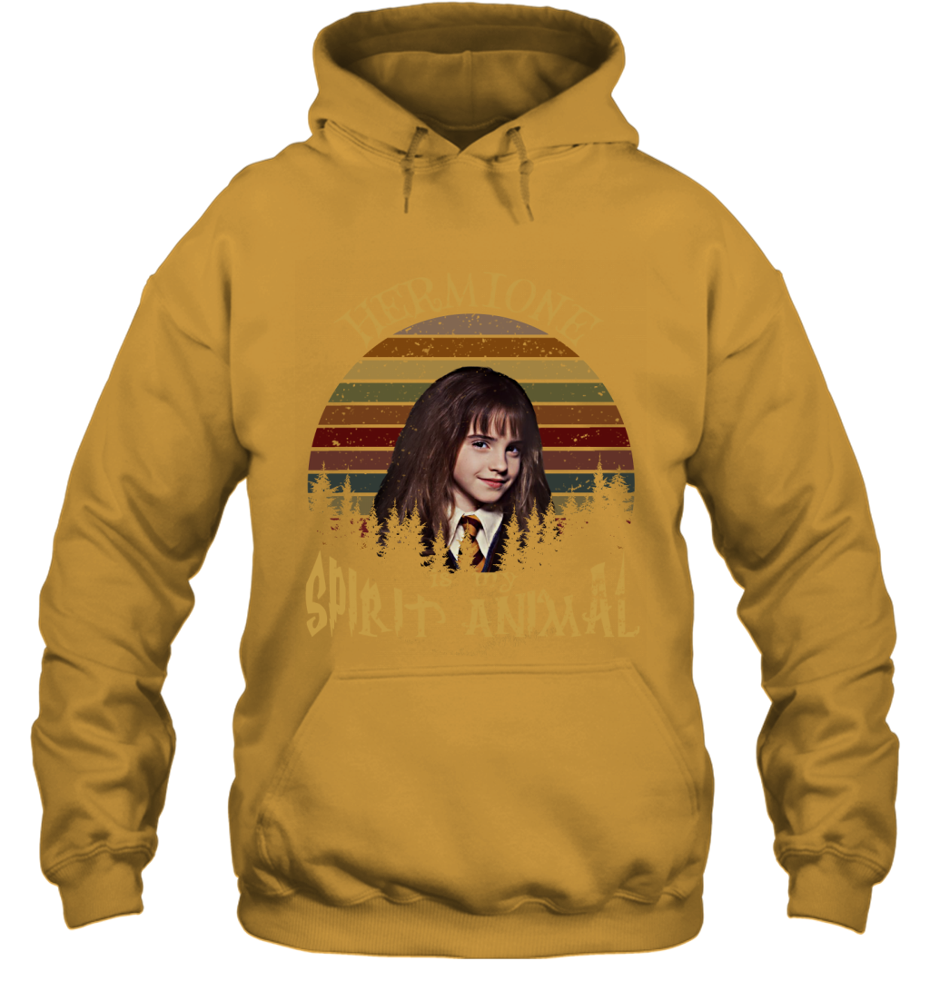 Hermione Is My Spirit Animal Harry Potter Fan Hoodie Hoodie Gold