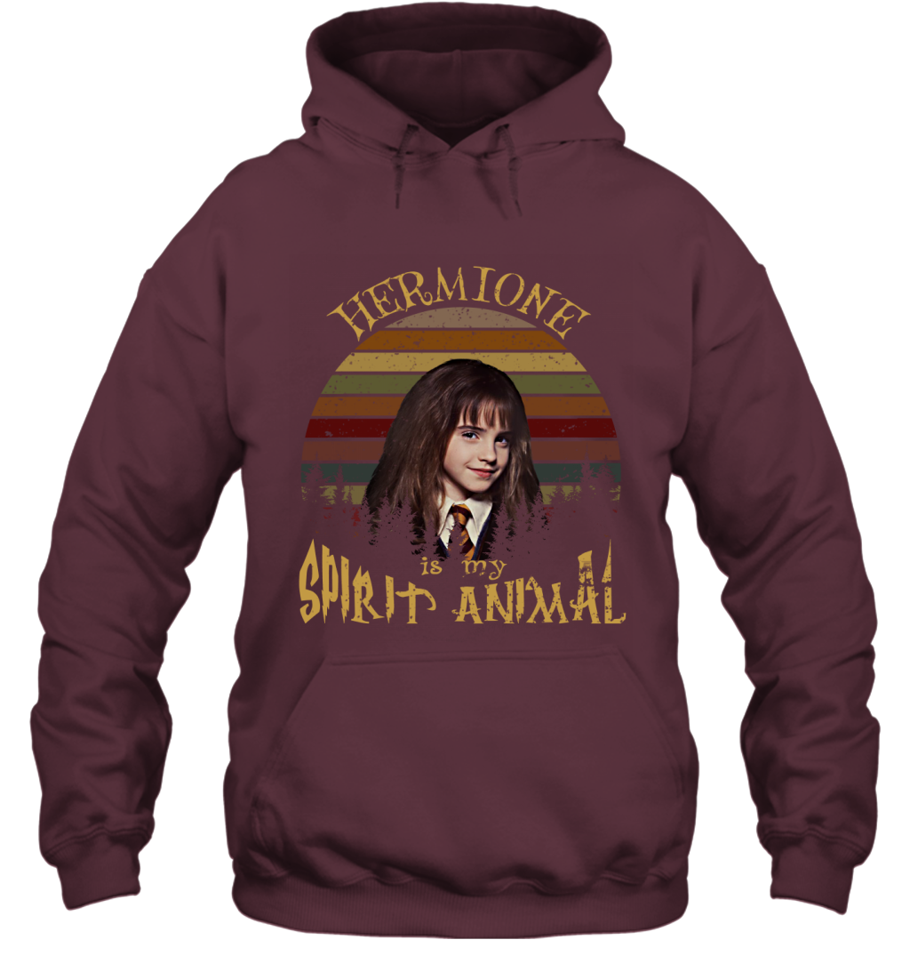 Hermione Is My Spirit Animal Harry Potter Fan Hoodie Hoodie Maroon