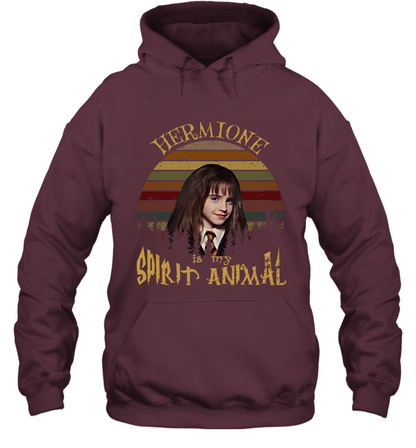Hermione Is My Spirit Animal Harry Potter Fan Hoodie Hoodie Maroon