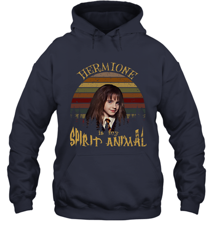 Hermione Is My Spirit Animal Harry Potter Fan Hoodie Hoodie Navy