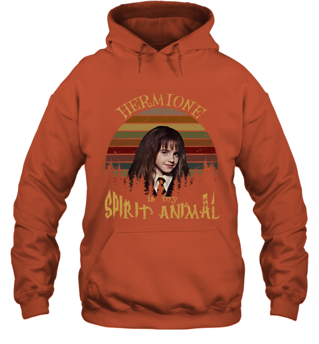 Hermione Is My Spirit Animal Harry Potter Fan Hoodie Hoodie Orange