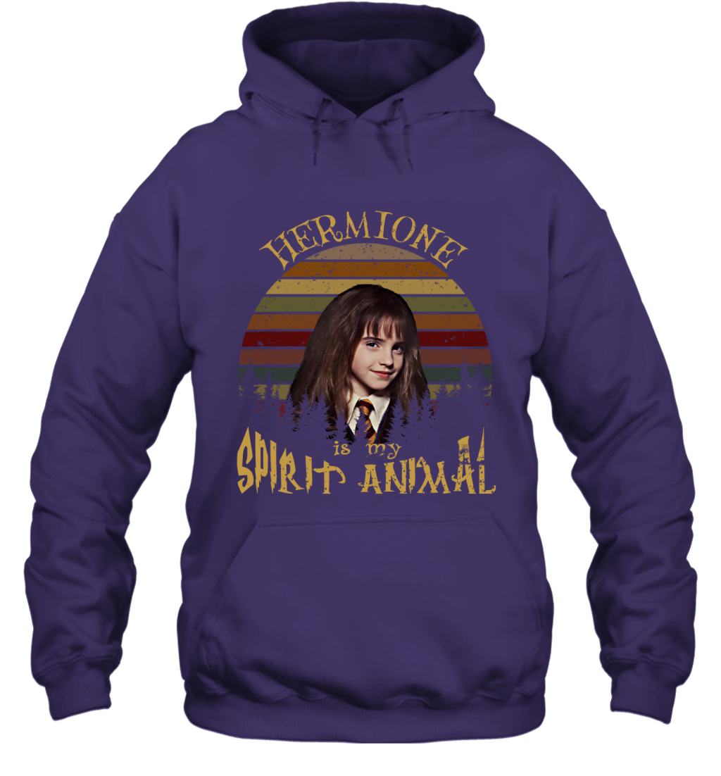 Hermione Is My Spirit Animal Harry Potter Fan Hoodie Hoodie Purple
