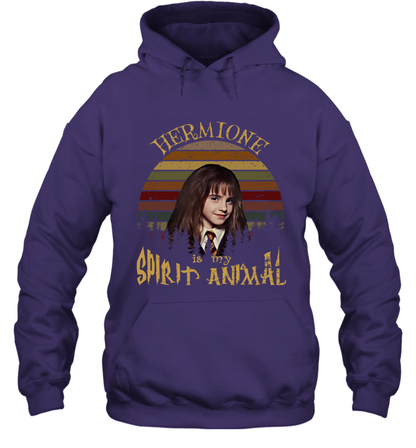 Hermione Is My Spirit Animal Harry Potter Fan Hoodie Hoodie Purple