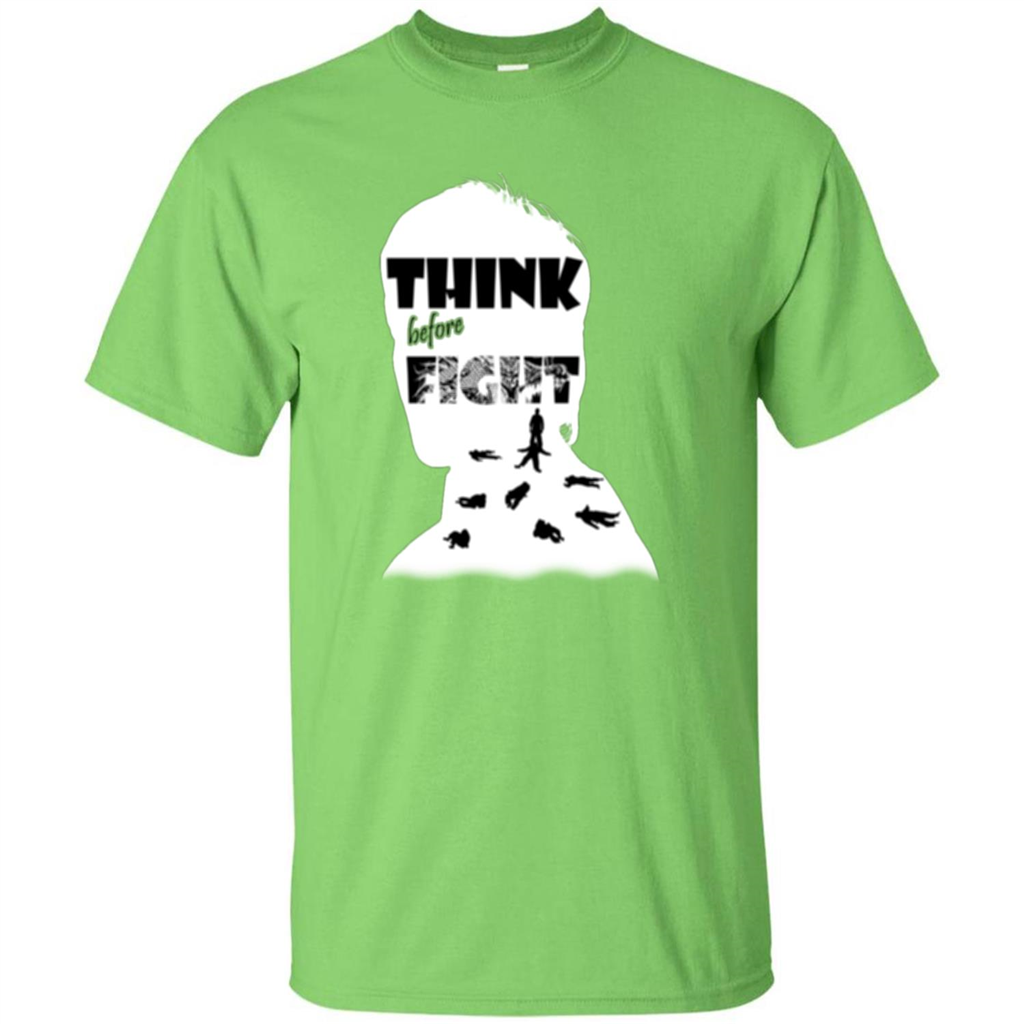 Think Before Fight T-shirt Lime