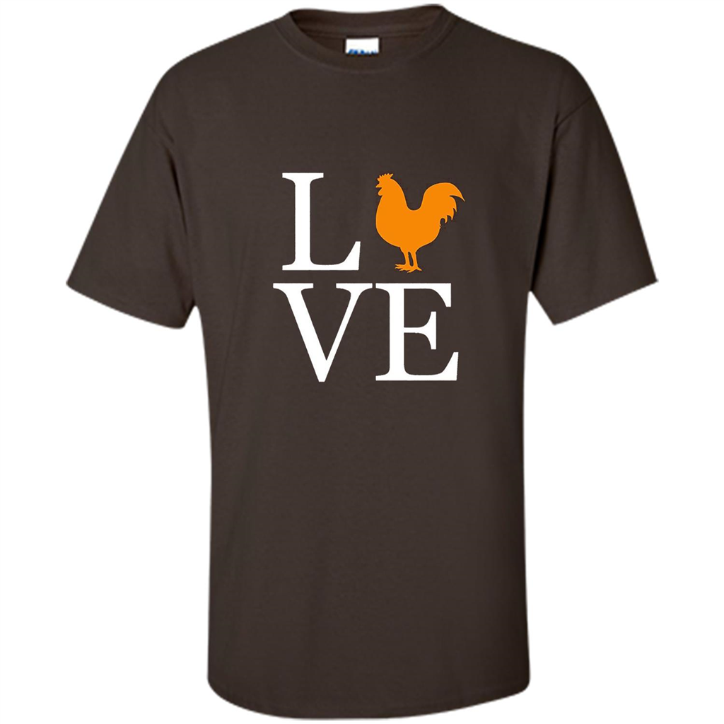 Love ChickenT-Shirt Dark Chocolate