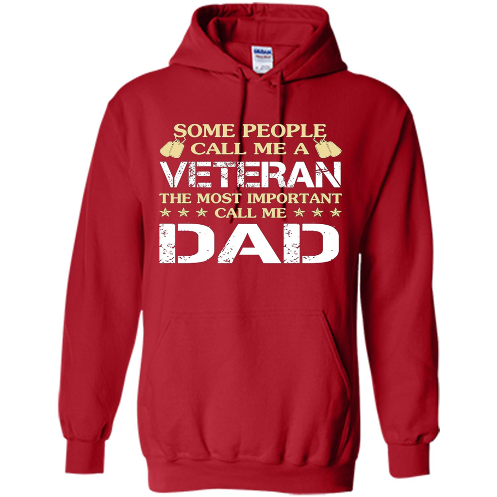Fathers Day T-shirt The Most Important Call Me Dad Red