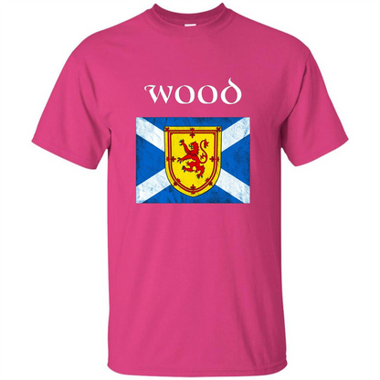 Scottish Clan Wood T-shirt Heliconia